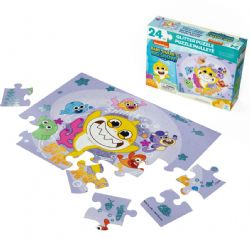 CASSE-TÊTE 24 PIÈCES SCINTILLANT -  ASST (PEPPA PIG, MINNIE MOUSE OU BABY SHARK)